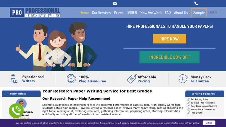 ProfessionalResearchPaperWriters.com review