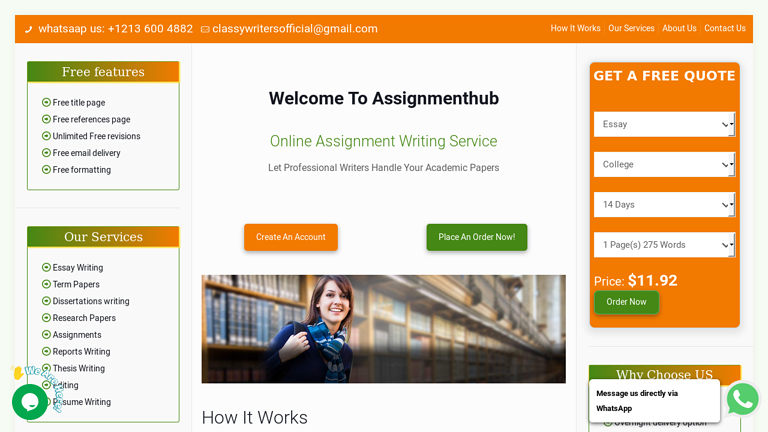 AssignmentHub.net review